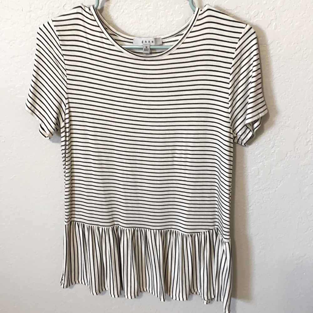 GAZE women’s short sleeve cotton blouse (Size M)